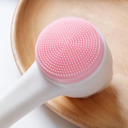 Double Side Silicone 3D Face Cleansing Brush