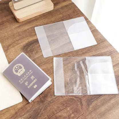 Clear Frosted Passport Holder Case