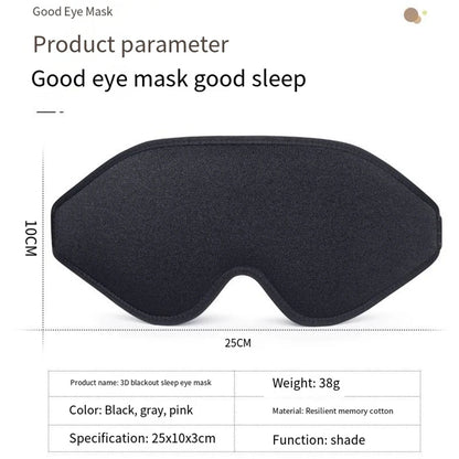 3D Blindfold Soft Memory Foam Face Mask