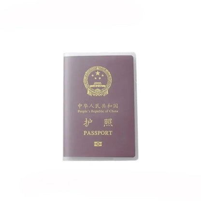 Clear Frosted Passport Holder Case